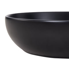 Black/Pink Round Washbasin, 400*400*110MM, includes drain assembly, elegant and stylish home decor washbasin, easy to clean, suitable for bathrooms, hotel restrooms, and balconies.
