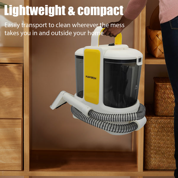Electric Washing Vacuum Cleaner with Dual Tank and 2 Brushes, Stain Cleaner for Carpets, Stairs, Upholstery, Car, for Large Areas and Stubborn Stains, Carpet Cleaner, Stain Vacuum Cleaner, Upholstery