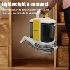 Electric Washing Vacuum Cleaner with Dual Tank and 2 Brushes, Stain Cleaner for Carpets, Stairs, Upholstery, Car, for Large Areas and Stubborn Stains, Carpet Cleaner, Stain Vacuum Cleaner, Upholstery