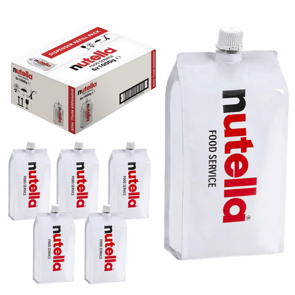 Nutella 1kg Cartridges | Compatible with Nutella Dispenser | Ideal for Toppings, Fillings & Dessert Decorations