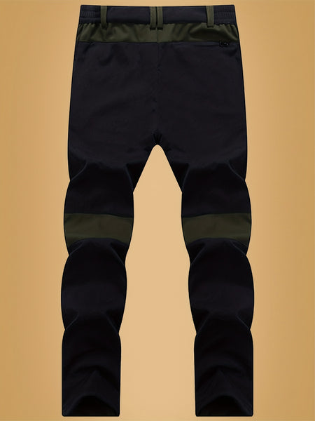 Autumn And Winter Outdoor Fleece Warm Elastic Assault Pants Men'S Soft Shell Trousers Wear-Resistant Hiking Pants