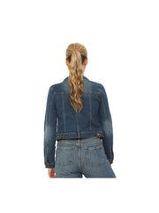 NOROZE Women’s Washed Detail Denim Jacket – Ladies Trucker Classic Western Design Denim Jeans Jacket – UK Sizes 8-20