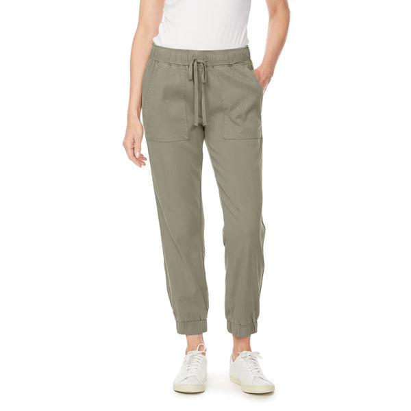 Buffalo Ladies Cargo Tencel Pant in Cream