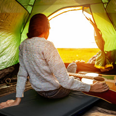 Self-Inflating Camping Sleeping Pad, Single Air Bed with Carry Bag