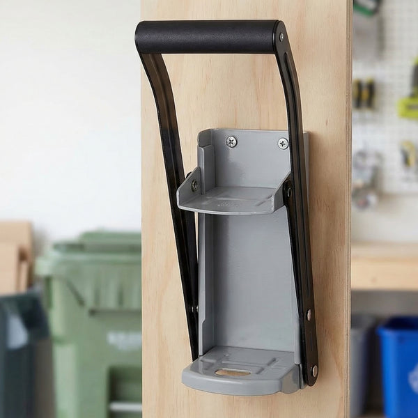 Heavy-Duty Wall-Mounted Can Crusher – 16oz/500ml with Non-Slip Handle
