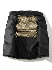 Middle Eastern Black Golden Vest for Couples, Unisex Hooded