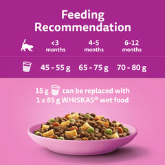 7kg Whiskas Kitten Junior Complete Dry Cat Food Chicken Cat Biscuits