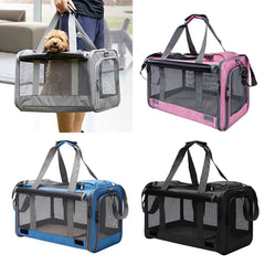 Large Pet Carrier Bag Portable Soft Fabric Fold Dog Cat Puppy Travel Bag in UK