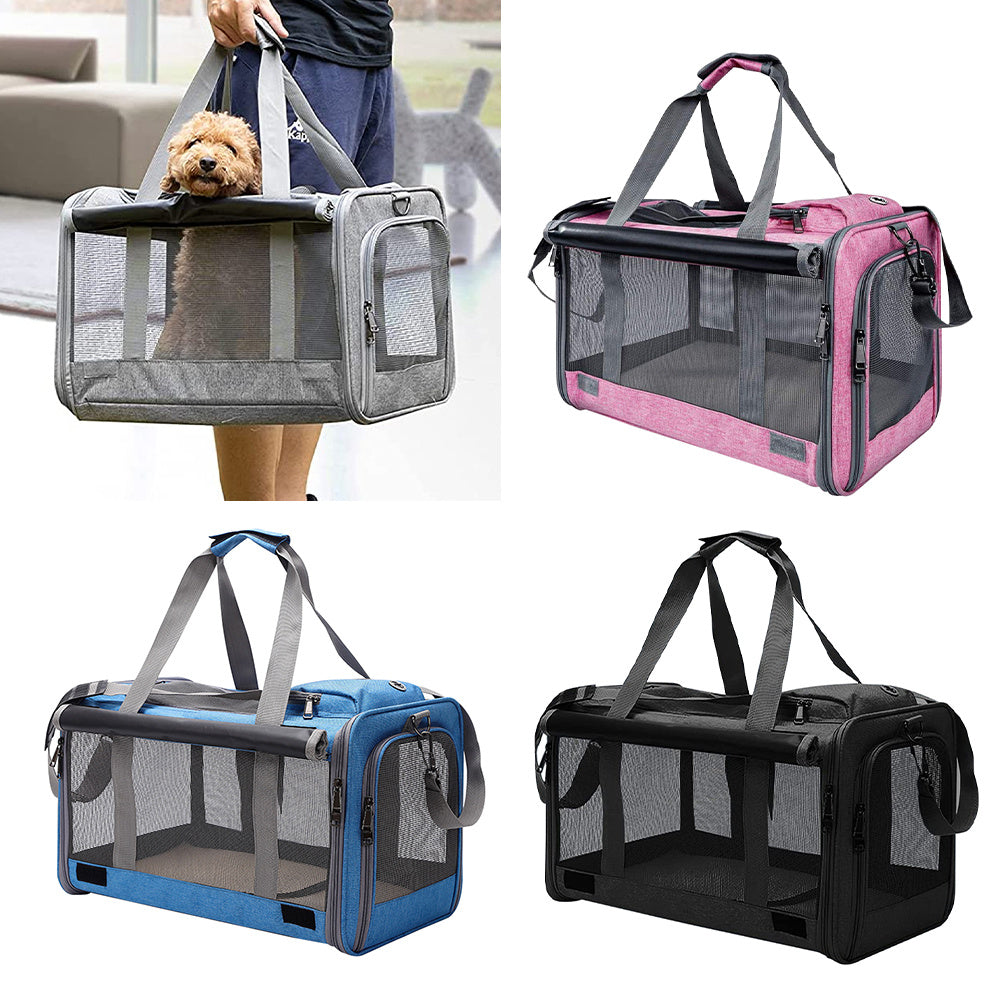 Large Pet Carrier Bag Portable Soft Fabric Fold Dog Cat Puppy Travel Bag in UK