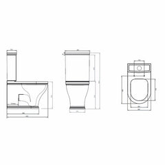 Tavistock Ashby Closed Back Toilet with Cistern and Seat