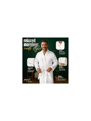 Men'S Hooded Cotton Bathrobe – Ultra Soft Terry Cloth Spa Robe with Adjustable Belt & Deep Pockets – Knee Length Luxury Home & Hotel Dressing Gown