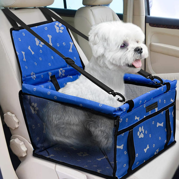 Portable Breathable Bag for Pets, Designed As a Booster Seat for Travel with a Seat Belt