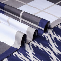 3-Piece Check Duvet Cover Set – Wrinkle-Resistant Modern Design, Ultra-Soft & Smooth Microfiber Bedding, All-Season Comfort, Machine Washable with Pillowcases, Available in All Sizes