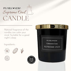 Scented Candles 7oz Soy Wax Candles for Home- Arabian Oudh Amber Rose Blossom - Meditation Aromatherapy Candle Gift Set- Relaxation Gifts for Women and Men- Upto 60 Hours