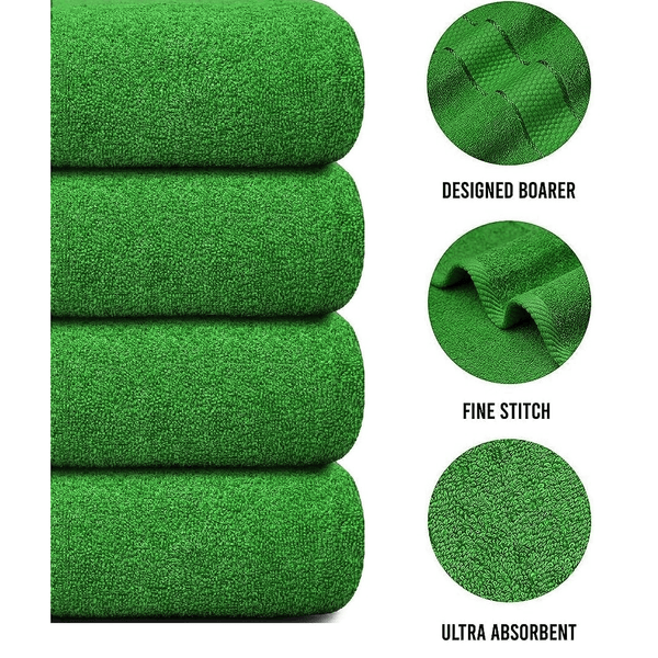4 X Large Jumbo Bath Towels 100% Egyptian Cotton -75 x 150 cm- Soft Quick Dry Hotel Spa Big Bathroom Towels Set