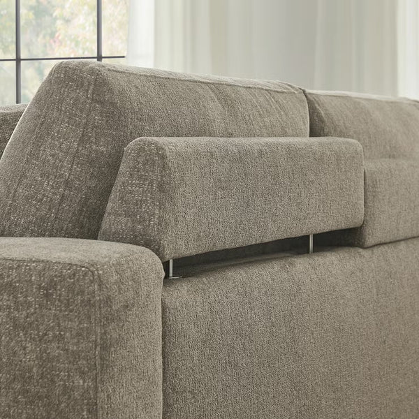 Aiden & Ivy Hawthorne Brown Fabric 4 Piece Corner Sofa