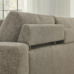 Aiden & Ivy Hawthorne Brown Fabric 4 Piece Corner Sofa