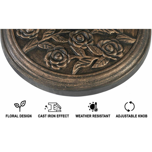 Garden Parasol Base Cast Iron Round Umbrella Stand Patio Outdoor Heavy 9.5kg New