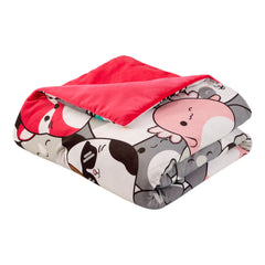 Squishmallows Fun Pile up Throw, 127 X 177 Cm