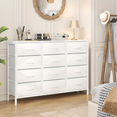 12-Drawer Dresser with Sturdy Handles, Bedroom Furniture