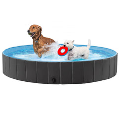 Costoffs Pet Pool Foldable Dog Swimming Pool, Pet Pool Portable Bathing Swimming Tub for Garden/Beach/Yard/Home, L/XL/XXL/XXXL, Blue/Grey/Black/Ocean Blue