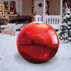 5 Ft Lumations Inflatable Giant Christmas Ornament in Gold