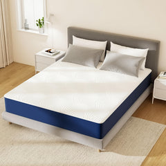 25cm Firm Mattress Suitable for Side Sleepers with 7-Zone Memory Foam, Multi-Layer Cooling Bed Topper & Durable Base, Individually Boxed for Easy Installation - for Back, Suitable for