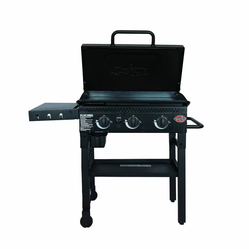 Char-Griller 3 Burner Flat Iron Gas Griddle Plancha BBQ
