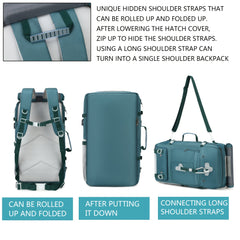ENOSHI Airline Approved Travel Backpack with Shoe Compartment & 43.94cm Laptop Sleeve - USB Charging Port, Adjustable Straps, Mesh Pockets - Durable Polyester Gym, Business & Weekend Backpack for Men & Women (Light Gray), Workout Gear, Functional Compartm