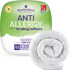 Slumberdown anti Allergy Double Duvet 10.5 Tog - Allergy UK Approved All Year round Double Quilt for Allergy Sufferers - Made in the UK, anti Bacterial and Machine Washable Bedding (200 X 200Cm)