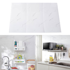 Pack of 20 PVC Self-adhesive Wall Backing Ceramic Tile Wall Stickers, Faux Marble Ceramic Tile Stickers, Waterproof Faux Marble Pattern Tiles Stickers for Bathrooms and Kitchens, Easy To Peel and Stick