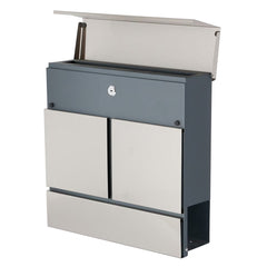 Phoenix Estilo Top Loading Letter Box MB0124KS in Stainless Steel with Key Lock