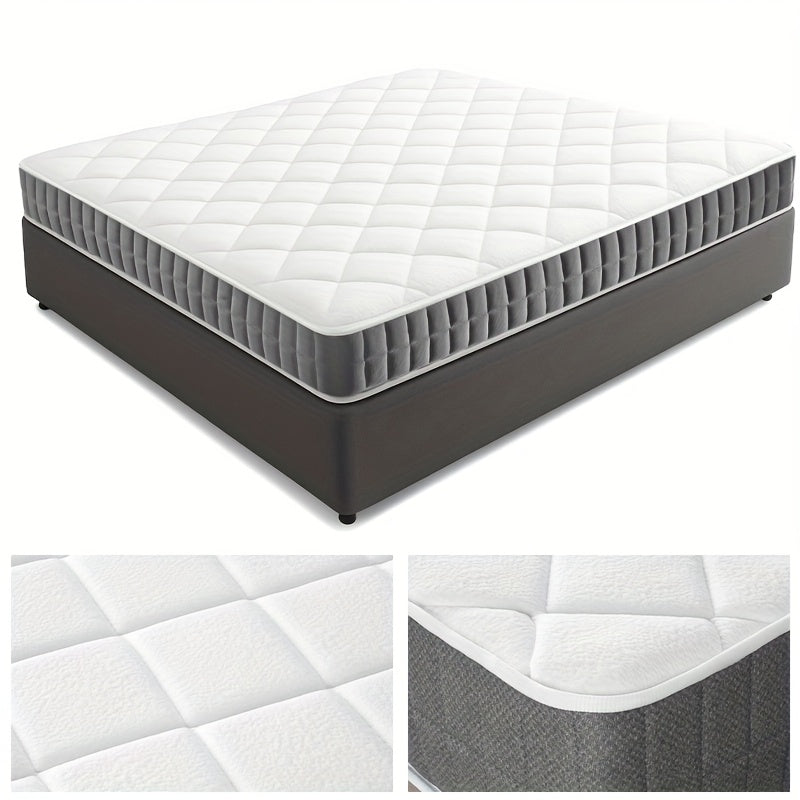 20cm Medium-Firm Spring Hybrid Mattress with Pocket Springs - Individually Responsive, & Motion Isolation, Single/Small Double/Double/King/Super King Bed Sizes, Mattress in a Box (No Heavy Lifting) for Home & Hotel