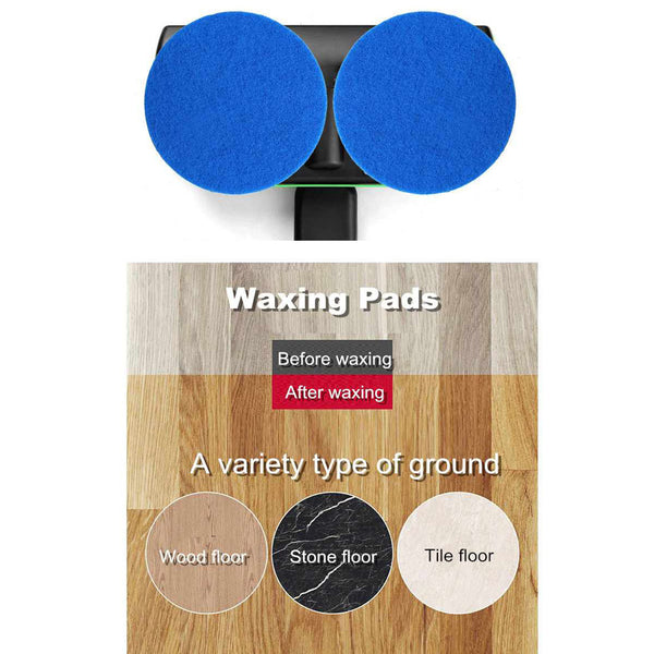 Electric Cordless Mop with Spinning Polisher & Scouring Pads - 360° Rotating Head, Dual-Speed Control, Ergonomic Handle & Telescopic Pole for Hardwood, Tile, PVC Floors - Wet/Dry Cleaning, Scratch-Free Surface Safe, Cordless & Portable Design for Ho