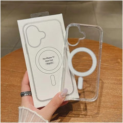 Clear Magnetic Phone Case Compatible with iPhone 17 Series (17, 17 Pro, 17 Air, 17 Pro Max) | Transparent Shockproof TPU Cover | Slim Protective Phone Accessory