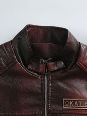 Autumn And Winter Small Collar Jacket Male Korean Version Slim Jacket New Trend Motorcycle Jacket Male Bomber Jacket Jacket for Men