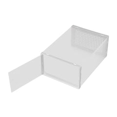 Pack of 12 Stackable Shoe Boxes Shoe Storage Organisers, Sturdy & Durable, Space Saving, Shoe Organizer Containers with Lids for Women/Men, Ideal for Entryway, Closet, Living Room, Bedroom, Office, Dorm, Fit Up To UK Size 9.5, 23x33x14cm