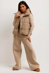 OverSize Puffer Duvet Gilet With Drawstrings