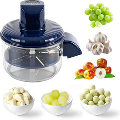Electric Grape Peeling Machine, 3 in 1 Automatic Automatic Small Fruit Peeling Tool Garlic Peeler Machine for Grapes Garlic Tomato Dates Plums Olives