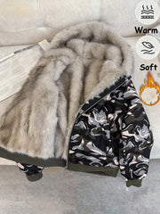 Autumn and Winter Women's Furry Jacket Coat