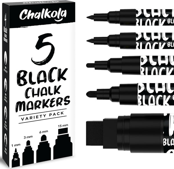 Jumbo White Chalk Pens - 15Mm Window Markers | Pack of 4 White Pens - Use on Cars, Chalkboard, Whiteboard, Blackboard, Glass, Bistro | Loved by Teachers, Artists, Businesses