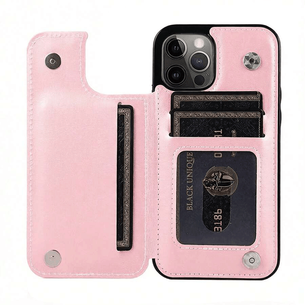 Phone Case - Phone Case with Wallet Card Holder And Credit Card Slots Designed for Iphone And Samsung Galaxy S Series, Featuring a Cute And Stylish Design for Iphone 17 Air/16/15/14/13/12/11/Plus/Pro/Pro Max And Samsung Galaxy S22/S23/S24 FE/S25/S26