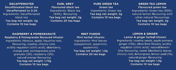 Tetley Enveloped Variety Pack 90 Envelopes