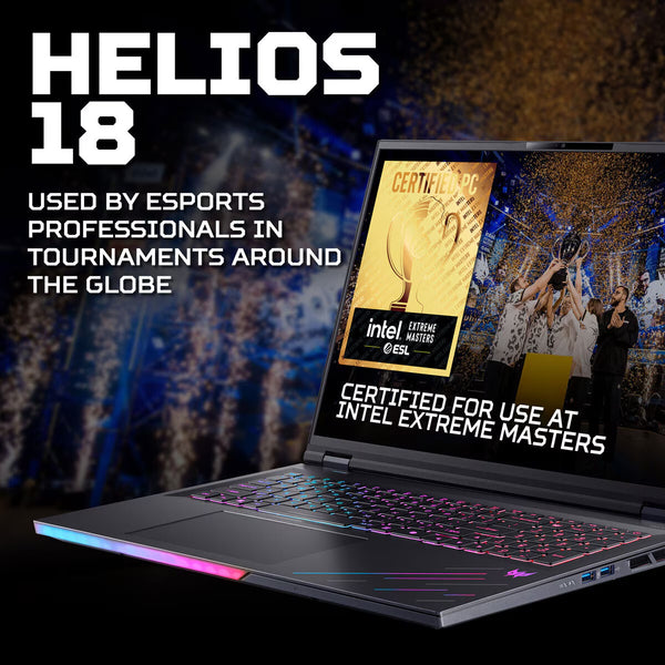 Acer Predator Helios 18 AI, Intel Core Ultra 9, 64GB RAM, 1TB SSD NVIDIA Geforce RTX 5090, 18 Inch Gaming Laptop, NH.QVWEK.005