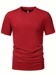 5pcs Men'S Short Sleeve T-Shirts Summer New Arrival Light Board Multi-Color Round Neck Clothing Pullover Casual Sports Apparel Men'S Tops