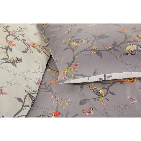 3pcs Caramel Flower Duvet Cover Set - Premium Floral Duvet Cover with Pillow Cases Super Soft Flower Bedding Sets Breathable Reversible Grey Quilt Covers, Machine Washable Double King Superking Size