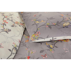 3pcs Caramel Flower Duvet Cover Set - Premium Floral Duvet Cover with Pillow Cases Super Soft Flower Bedding Sets Breathable Reversible Grey Quilt Covers, Machine Washable Double King Superking Size