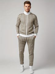 Men's Casual Tracksuits Long Sleeve Jogging Suits Sweatsuit Sets Track Jackets and Pants 2pcs track suits for men set