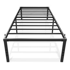 Metal Bed Frame | Black Metal Bed Frame - 18 Inches Under bed Storage Space - Sturdy Metal Construction - Easy Assembly