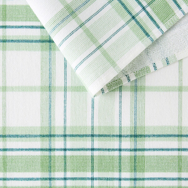 Kelly Collection Kitchen Towels 8 Pack, in Green